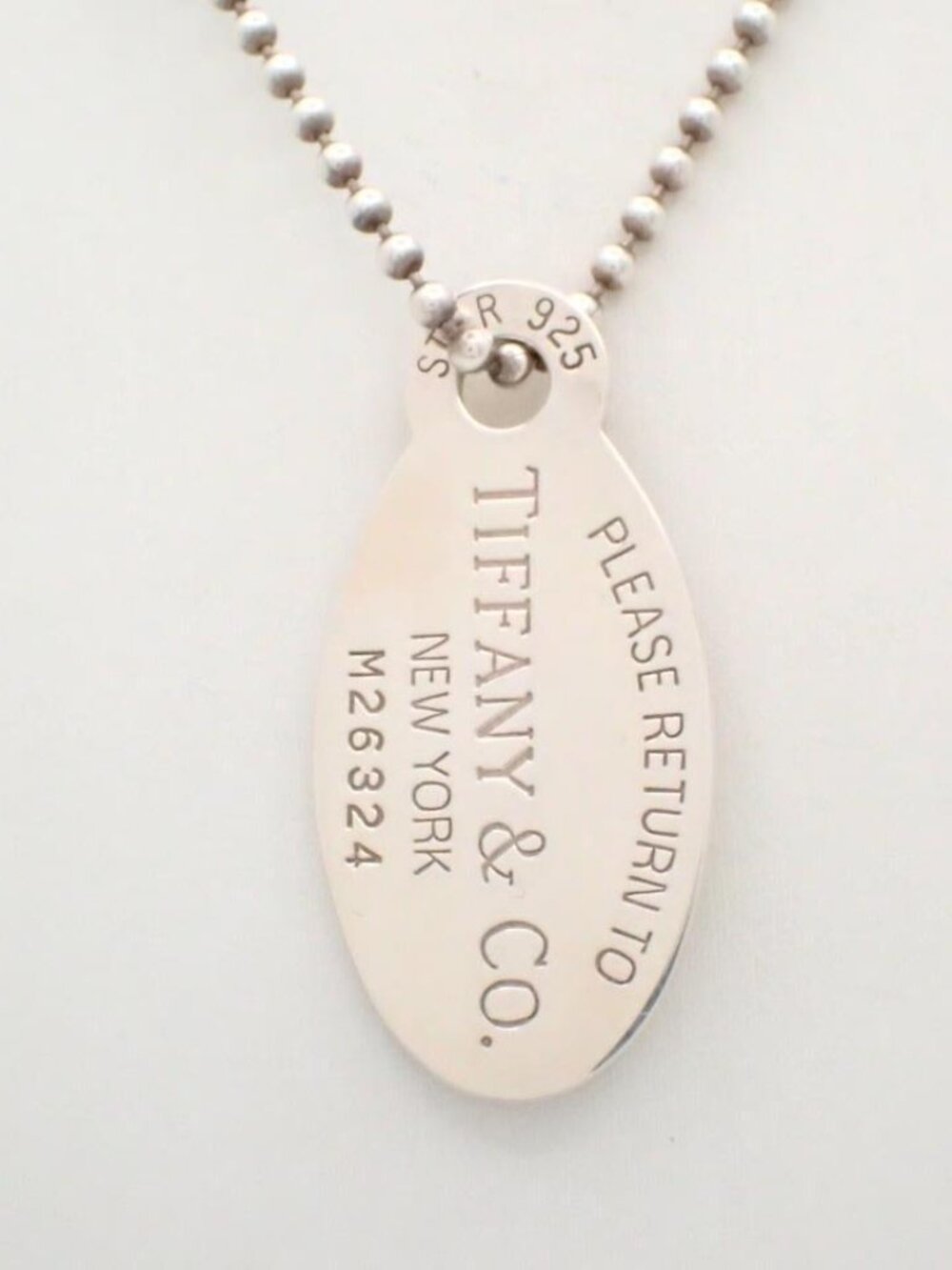 Tiffany & Co. Please Return Ball Chain Necklace 925